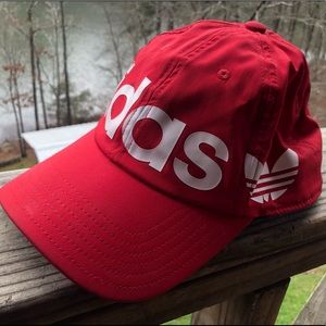 Red Adidas Logo Hat